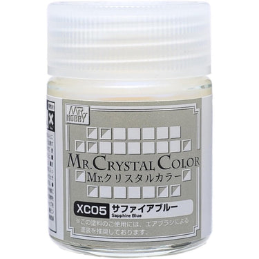 Mr Hobby (Gunze) XC05 Acrylic Mr Crystal Colour Sapphire blue Lacquer Paint 10ml